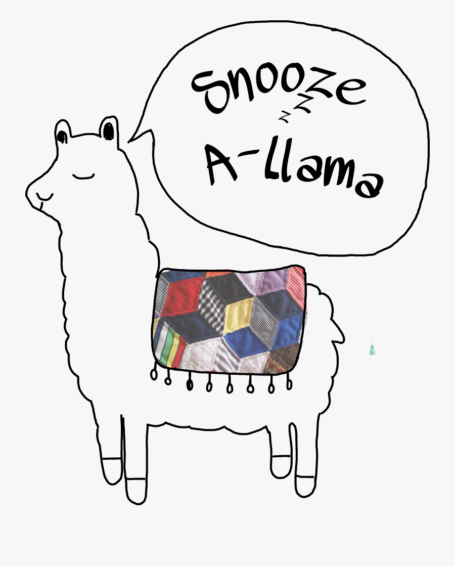 #llama #alpaca #animal #snooze #zzz #alarm #sleepy - Cartoon, Transparent Clipart