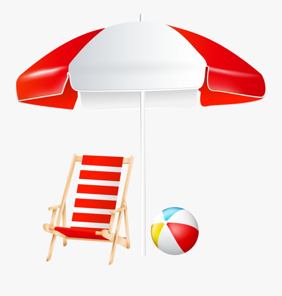 Beach Umbrella Chair And, Transparent Clipart