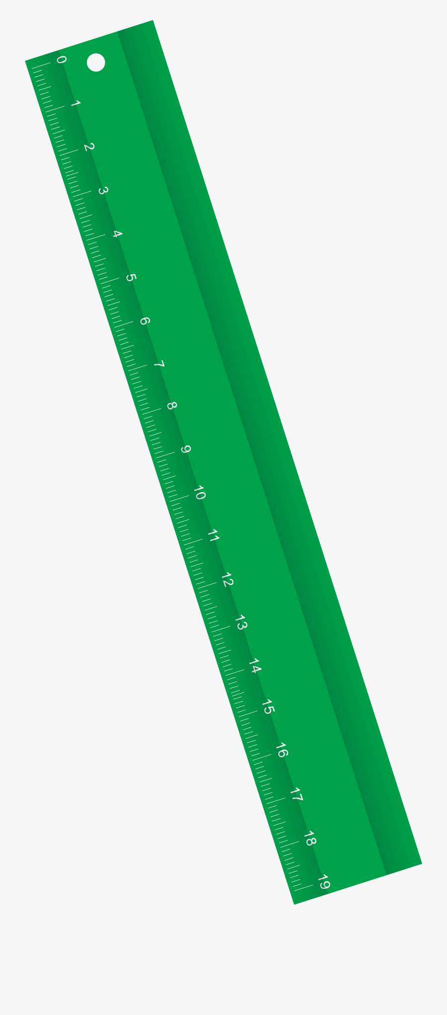 Green Ruler Png Clipart Image - Green Ruler Transparent Background, Transparent Clipart