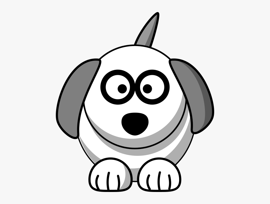 Cute Clipart Animals Black And White Dog, Transparent Clipart