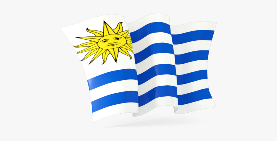 Uruguay Flag Waving - Waving Greek Flag Png, Transparent Clipart