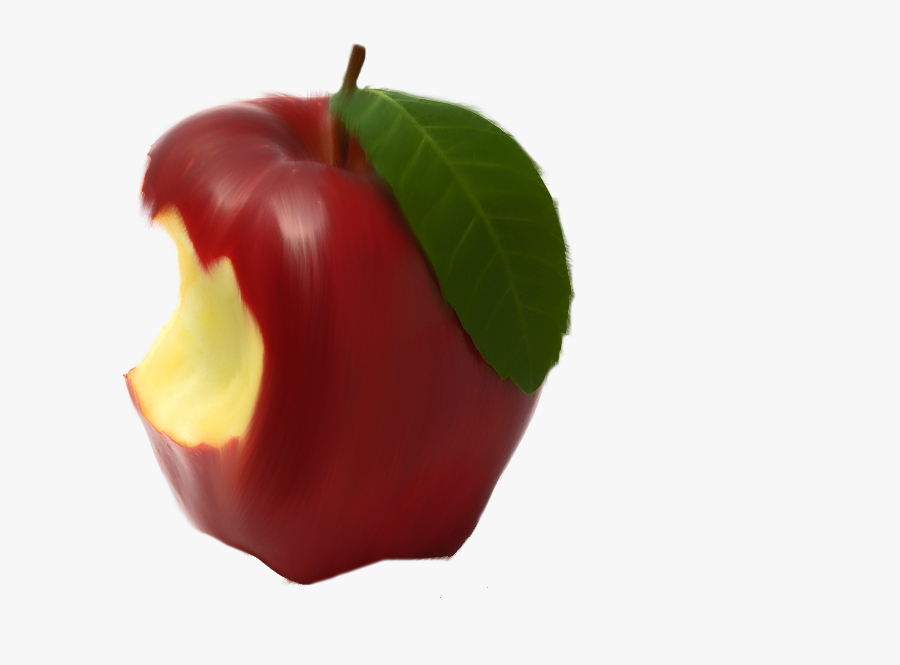 Transparent Half Eaten Apple Clipart - Red Bitten Apple Png, Transparent Clipart
