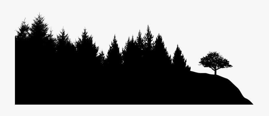Skyline Clipart Forest - Forest Silhouette No Background, Transparent Clipart