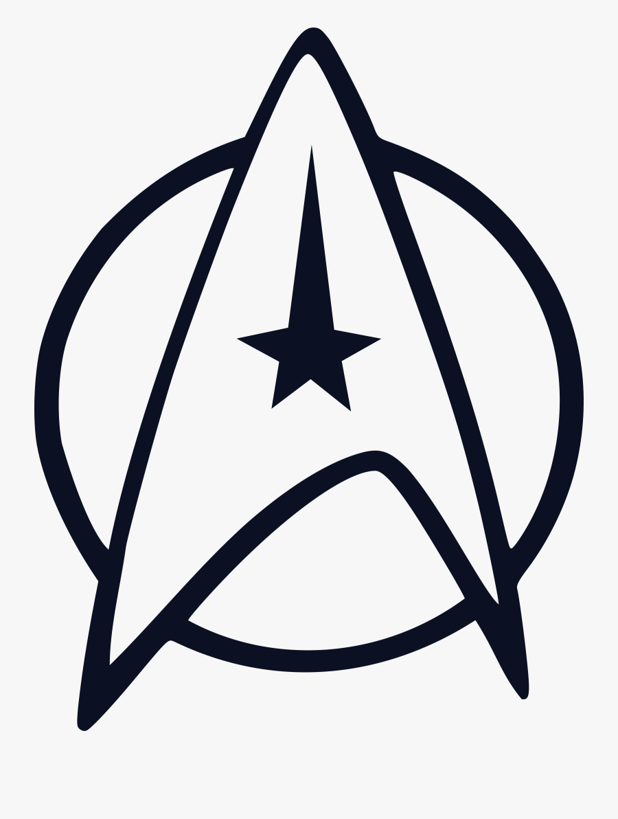 Transparent Star Trek Ship Clipart - Star Trek Logo, Transparent Clipart