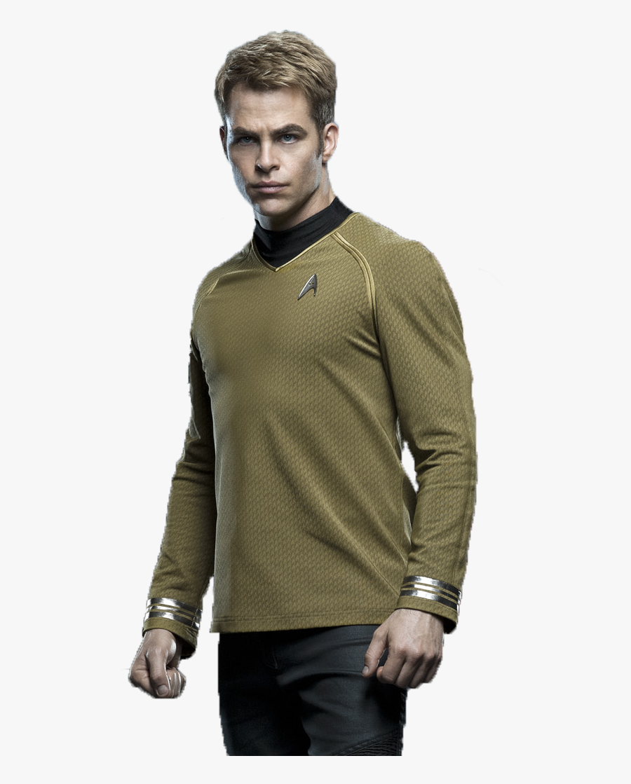 Chris Pine Png Picture - Star Trek Movie Captain Kirk Chris Pine, Transparent Clipart