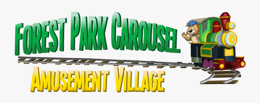 Clip Art Forest Park Carousel Amusement - Cartoon, Transparent Clipart