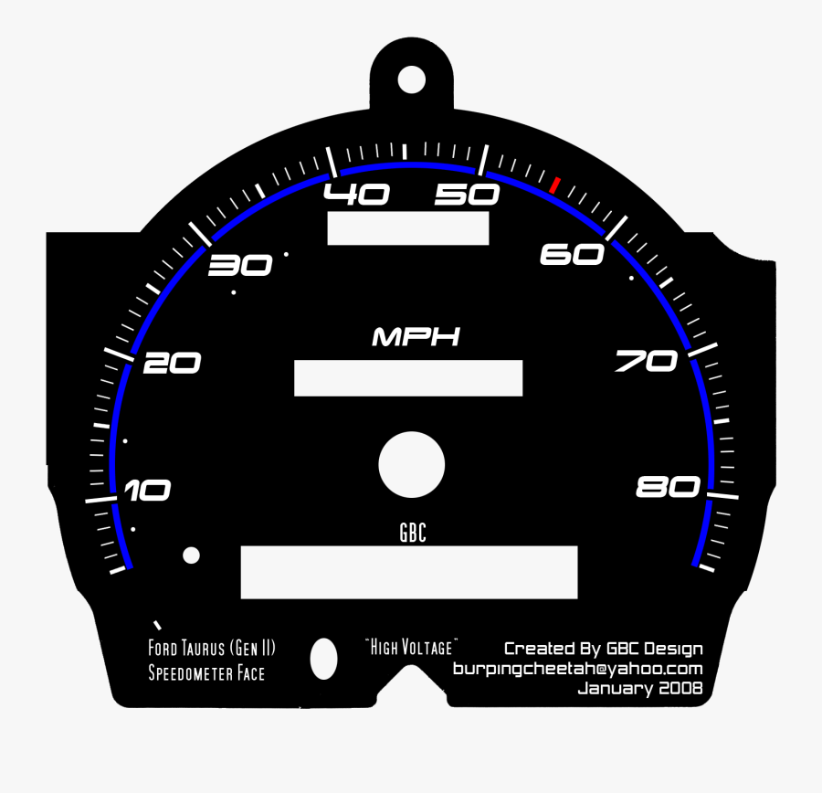 Transparent Speedometer Png - Car Speedometer Template , Free 