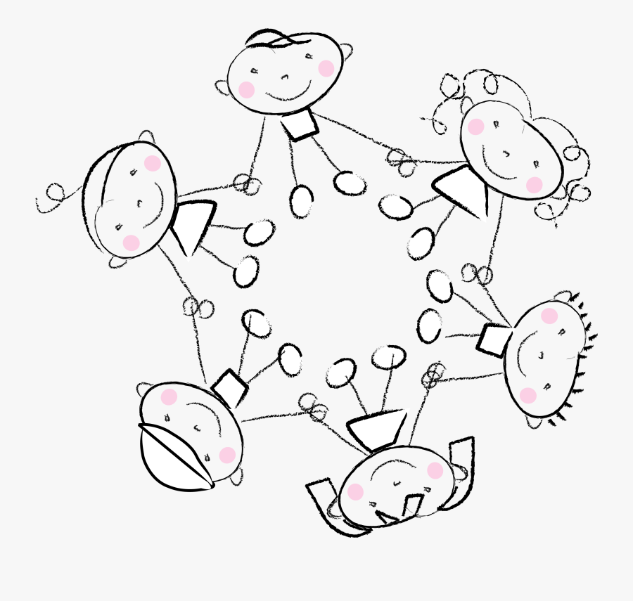 Children Holding Hands Clip Art, Transparent Clipart