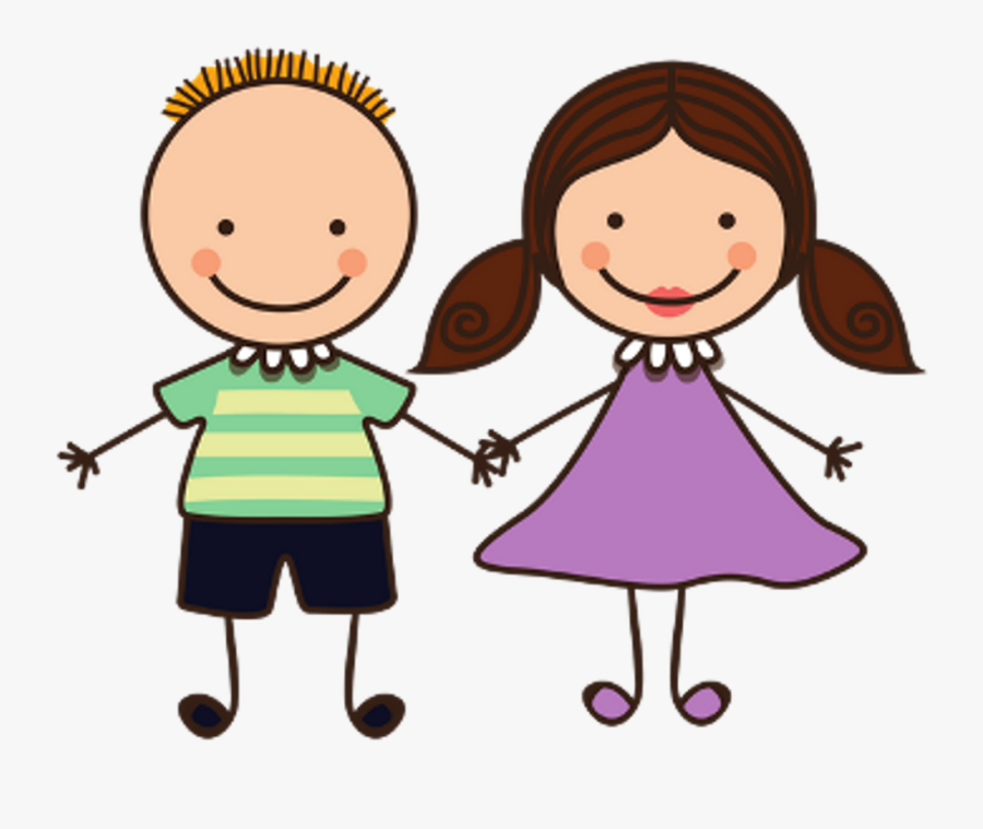 Transparent Children Holding Hands Clipart Girl And Boy Cartoons Free Transparent Clipart Clipartkey