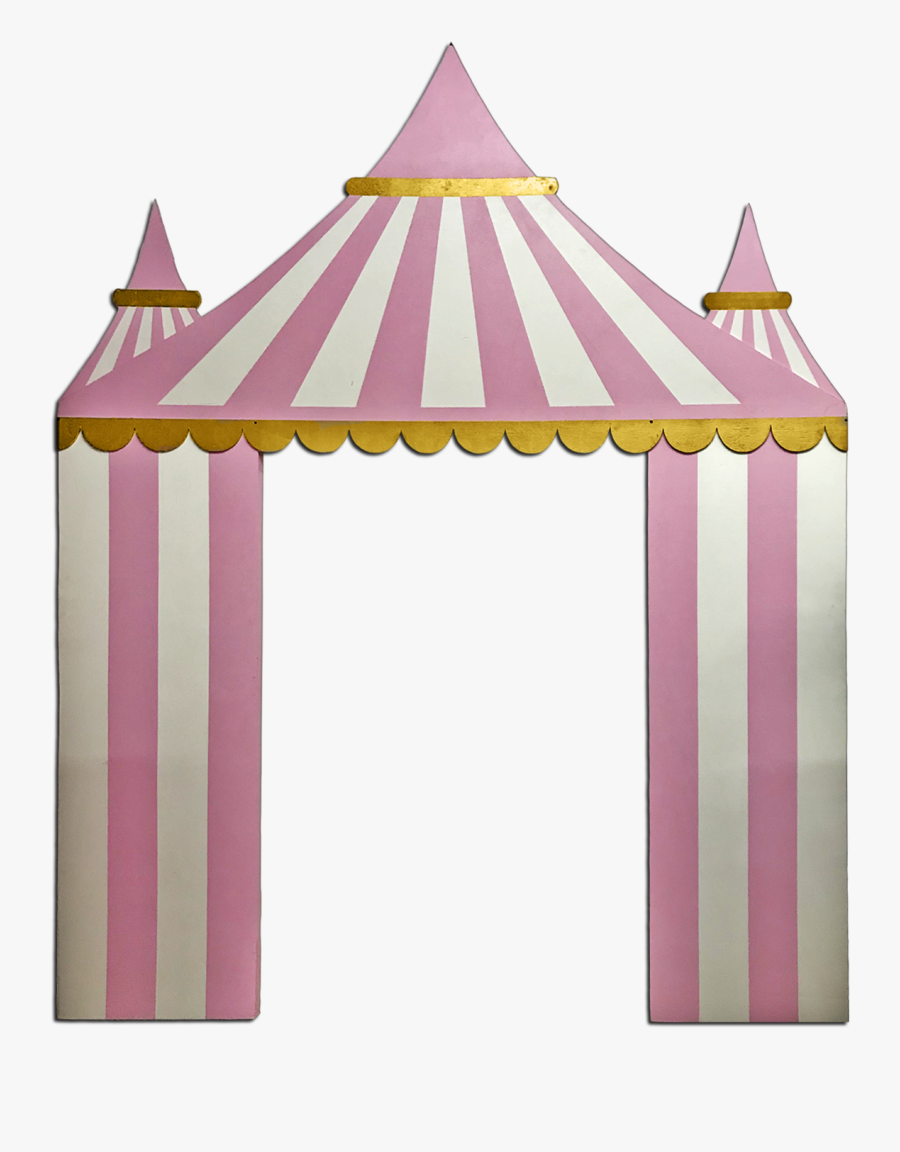 Pink Circus / Carnival Tent Backdrop - Pink Circus Tent Clipart, Transparent Clipart