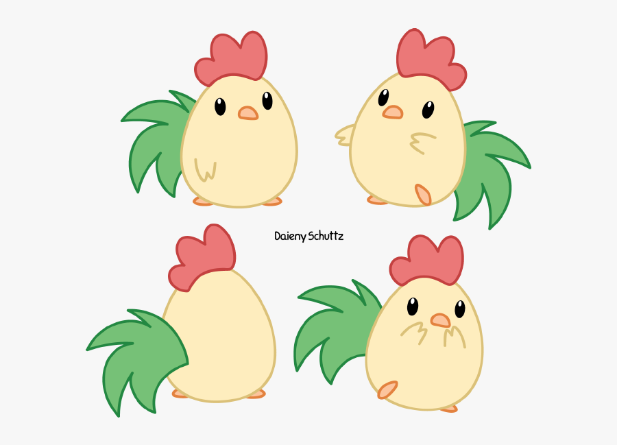 Bird Clipart Kawaii - Chibi Rooster, Transparent Clipart