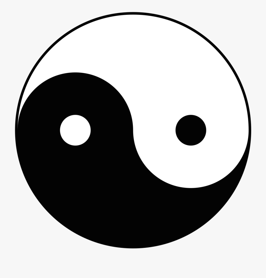 The Yin-yang, Or “diagram Of The Supreme Ultimate - Sideways Yin Yang Symbol, Transparent Clipart