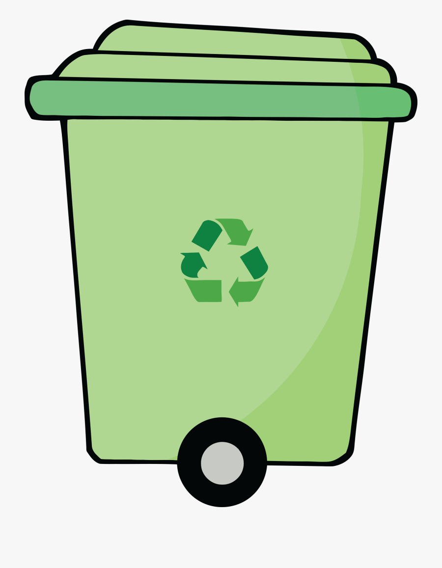 Transparent Trash Can Clipart - Recycle Clipart Black And White, Transparent Clipart