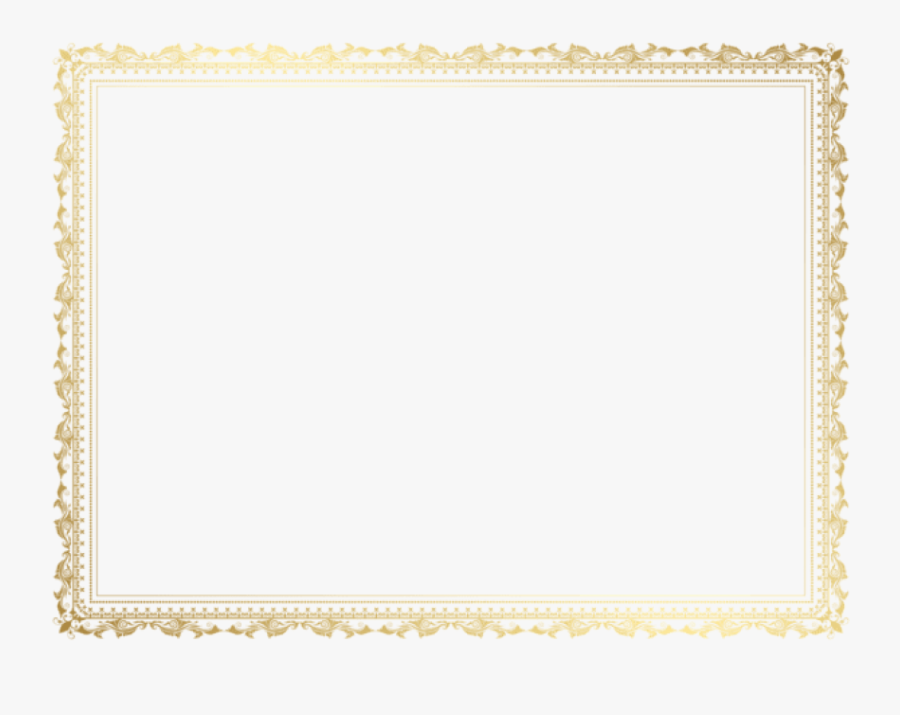 Free Png Download Decorative Border Frame Clipart Png - High Resolution Certificate Border, Transparent Clipart