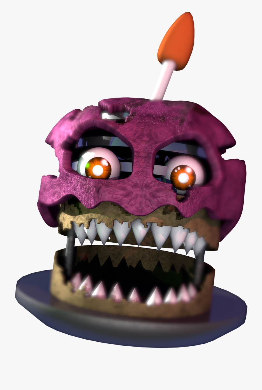 Freddy Clipart Uihere - Fnaf Nightmare Cupcake, Transparent Clipart
