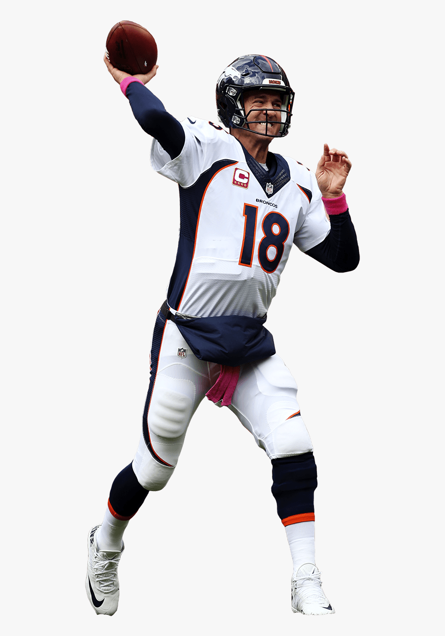 Denver Broncos Player - Peyton Manning Broncos Background, Transparent Clipart