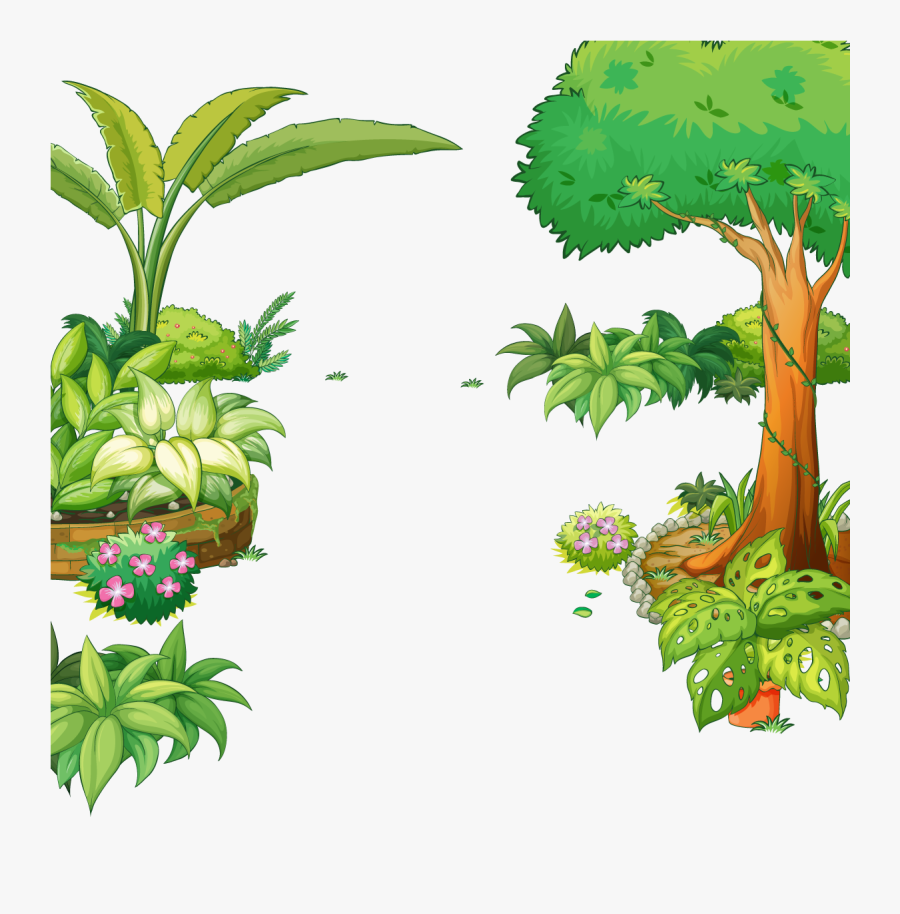 Clip Art Royalty Free Download Gardening Illustration - Clipart Png Jungle Trees, Transparent Clipart