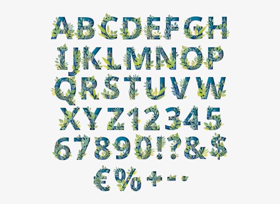 Clip Art Jungle Fonts - Jungle Font, Transparent Clipart