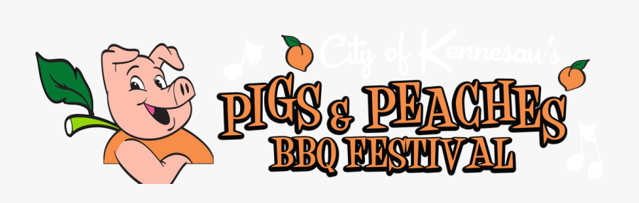 Pigs & Peaches Bbq Festival Header - Pigs And Peaches, Transparent Clipart