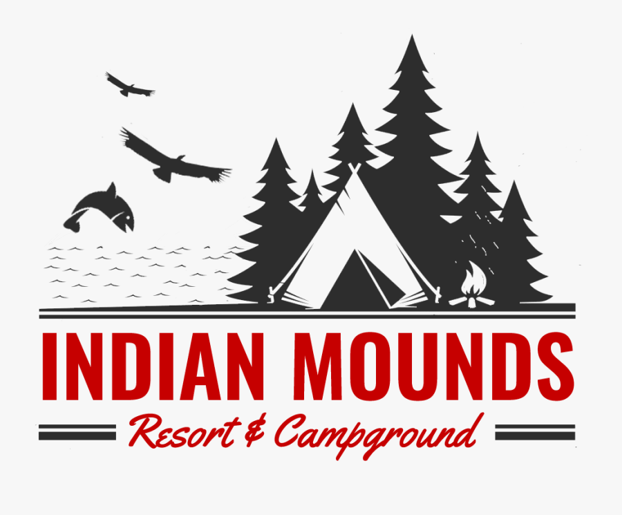Indian Mounds Resort & Campground - Summer Camp Vector, Transparent Clipart