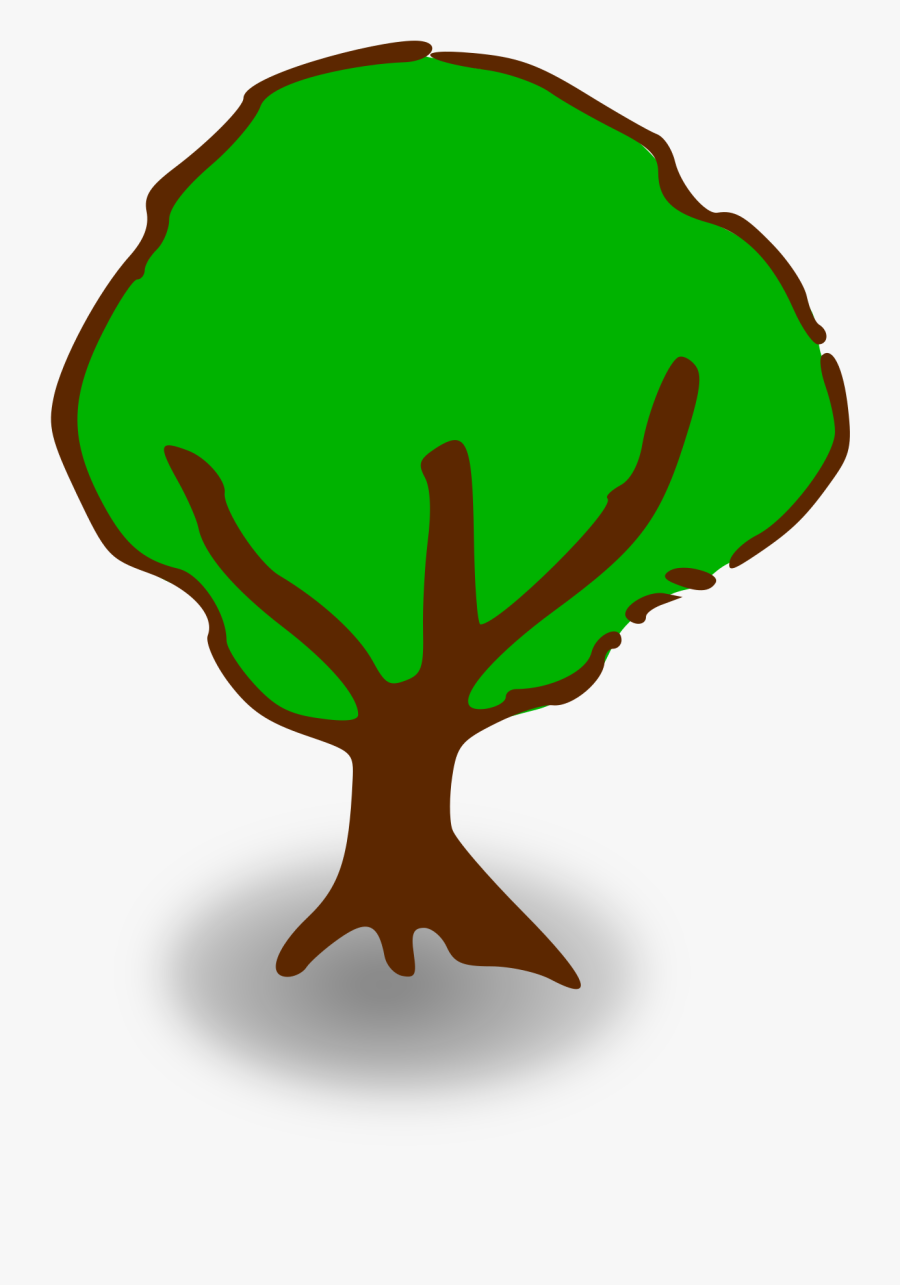 Rpg Map Symbols - Cartoon Tree No Background, Transparent Clipart