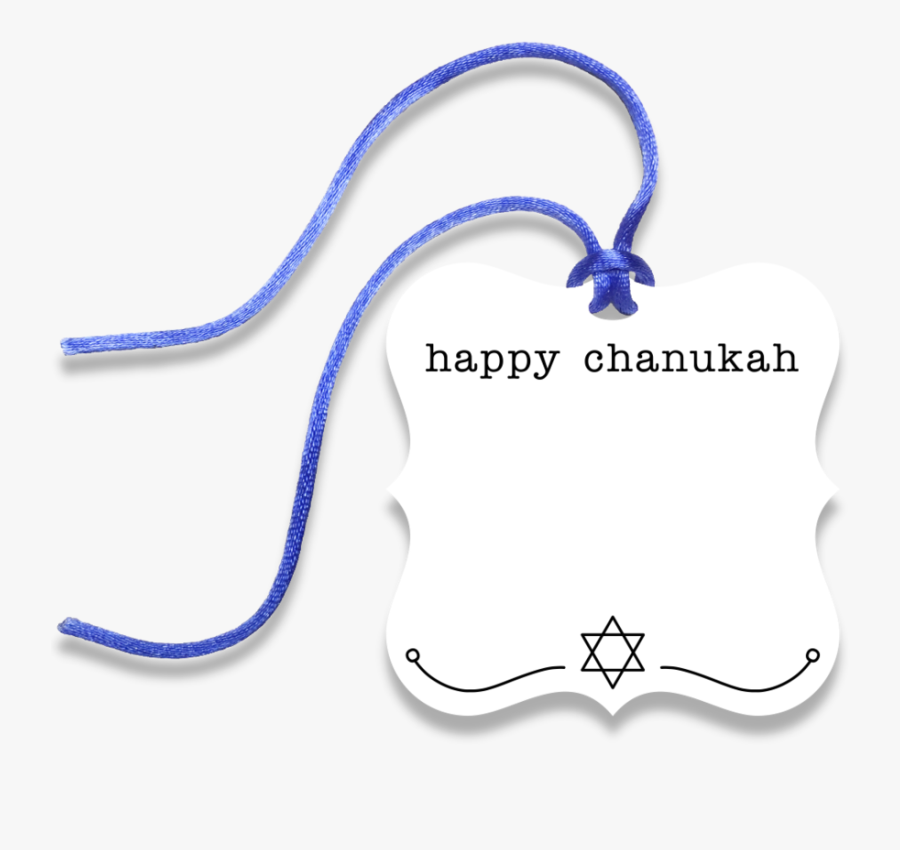 Chanukah Gift Tag, Transparent Clipart