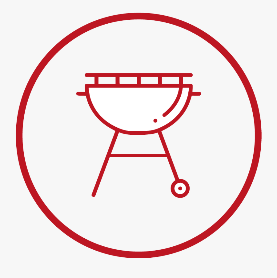 Fits All - Barbecue Icon White, Transparent Clipart