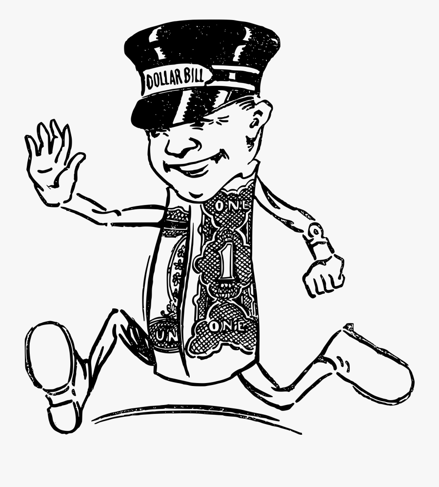 Money Professor Clipart Black And White - Bill Boy, Transparent Clipart