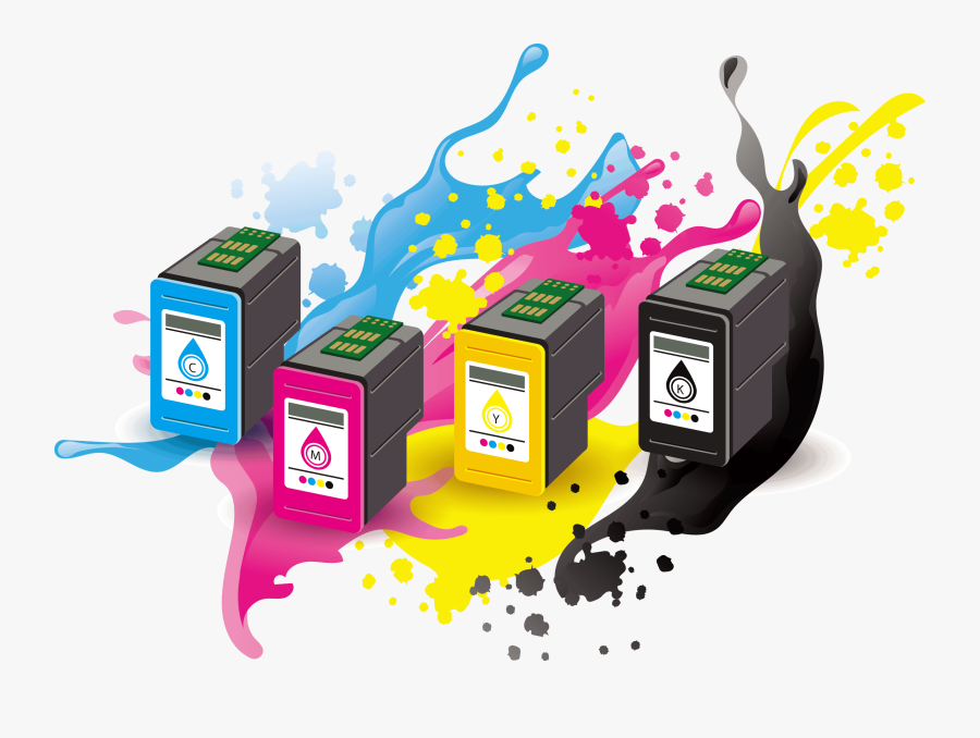 Printer Ink Cartridge Png, Transparent Clipart