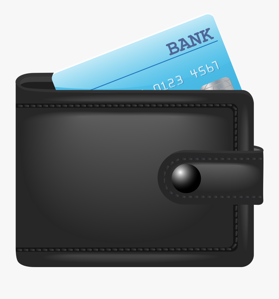 Wallet With Credit Card Png Clip Art Image, Transparent Clipart