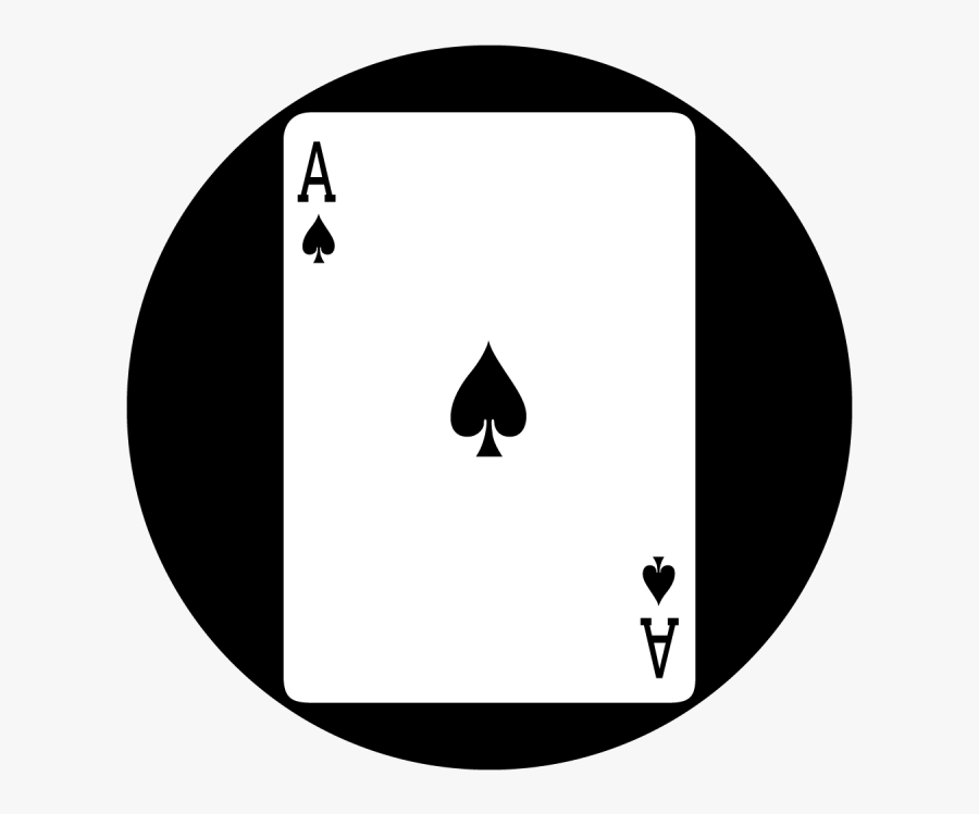 Ace Card Clipart Ace Design - Black Ace Of Spades Card, Transparent Clipart