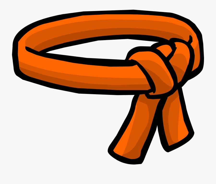 Orange Ninja Belt Club Penguin Wiki Fandom Powered, Transparent Clipart