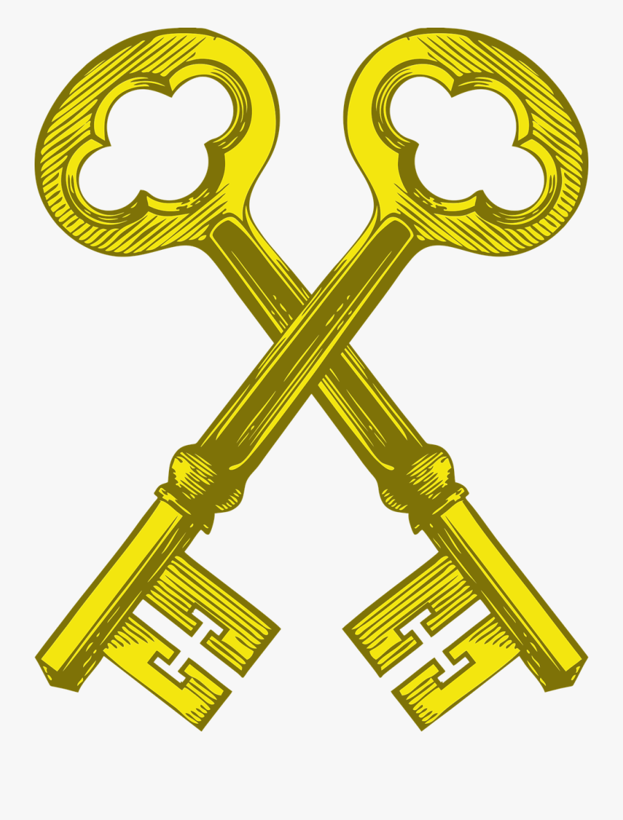 Keys, Vintage Key, Lock, Old, Antique, Unlock - Transparent Vintage Key Png, Transparent Clipart