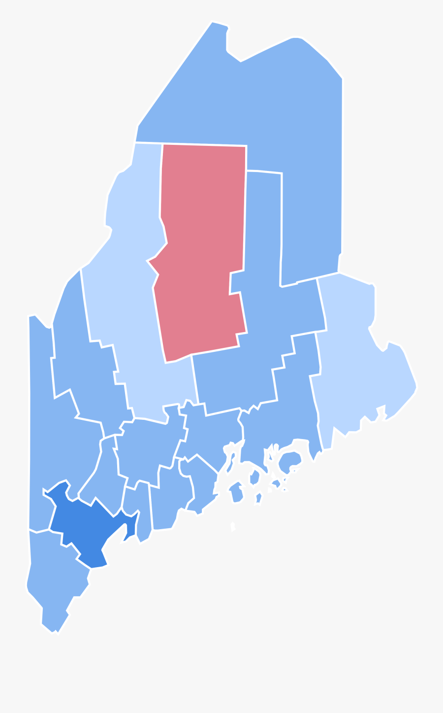 Clip Art Free Download United States Presidential In - Maine 2016 Election Results, Transparent Clipart