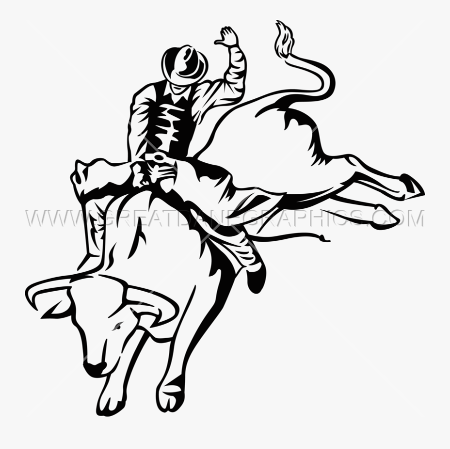 Bull Rider Clip Art, Transparent Clipart