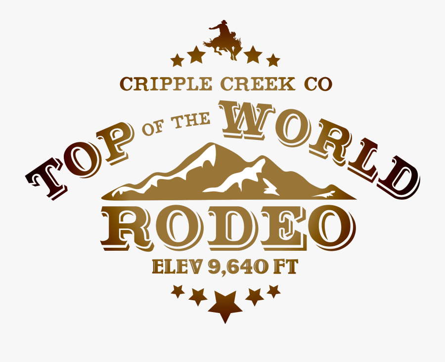 Top Of The World Rodeo Dark Logo - Graphic Design, Transparent Clipart