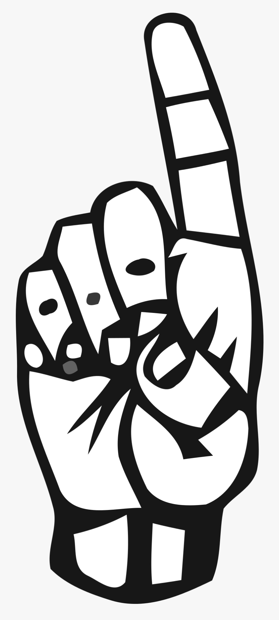Alphabet Deaf Deaf Alphabet Free Picture - Sign Language Letter D Png, Transparent Clipart