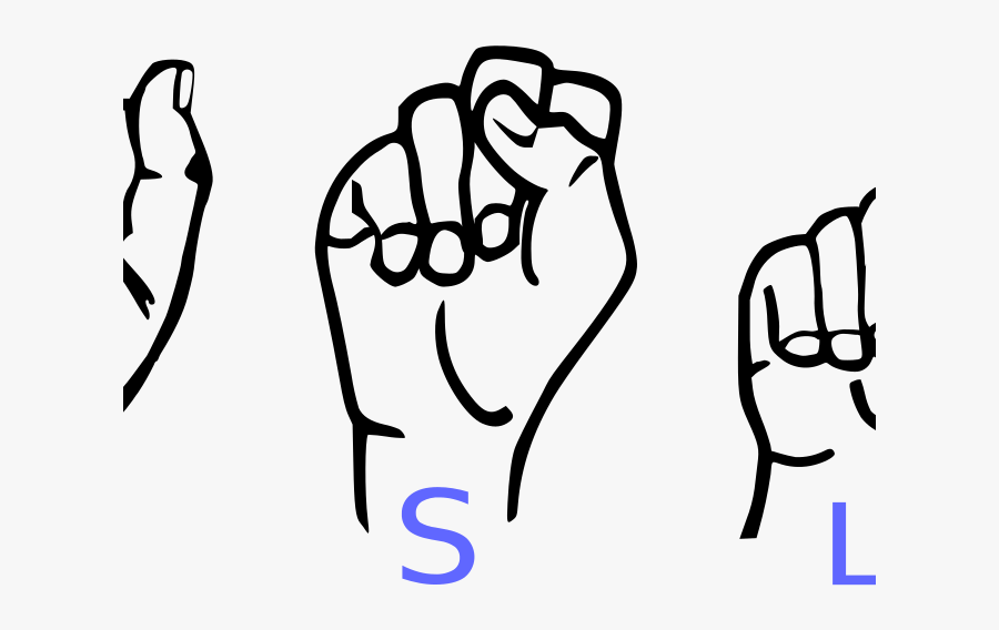 Language Clipart Cute - Sign Language Cartoon, Transparent Clipart