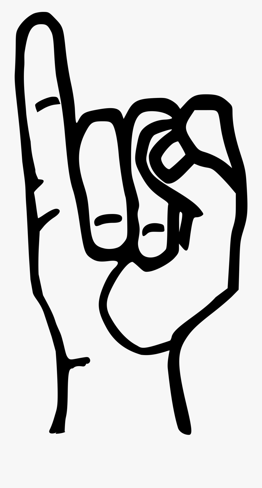 This Image Rendered As Png In Other Widths Sign Language I Svg Free Transparent Clipart Clipartkey