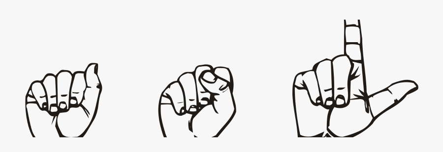 Sign Language Clipart, Transparent Clipart