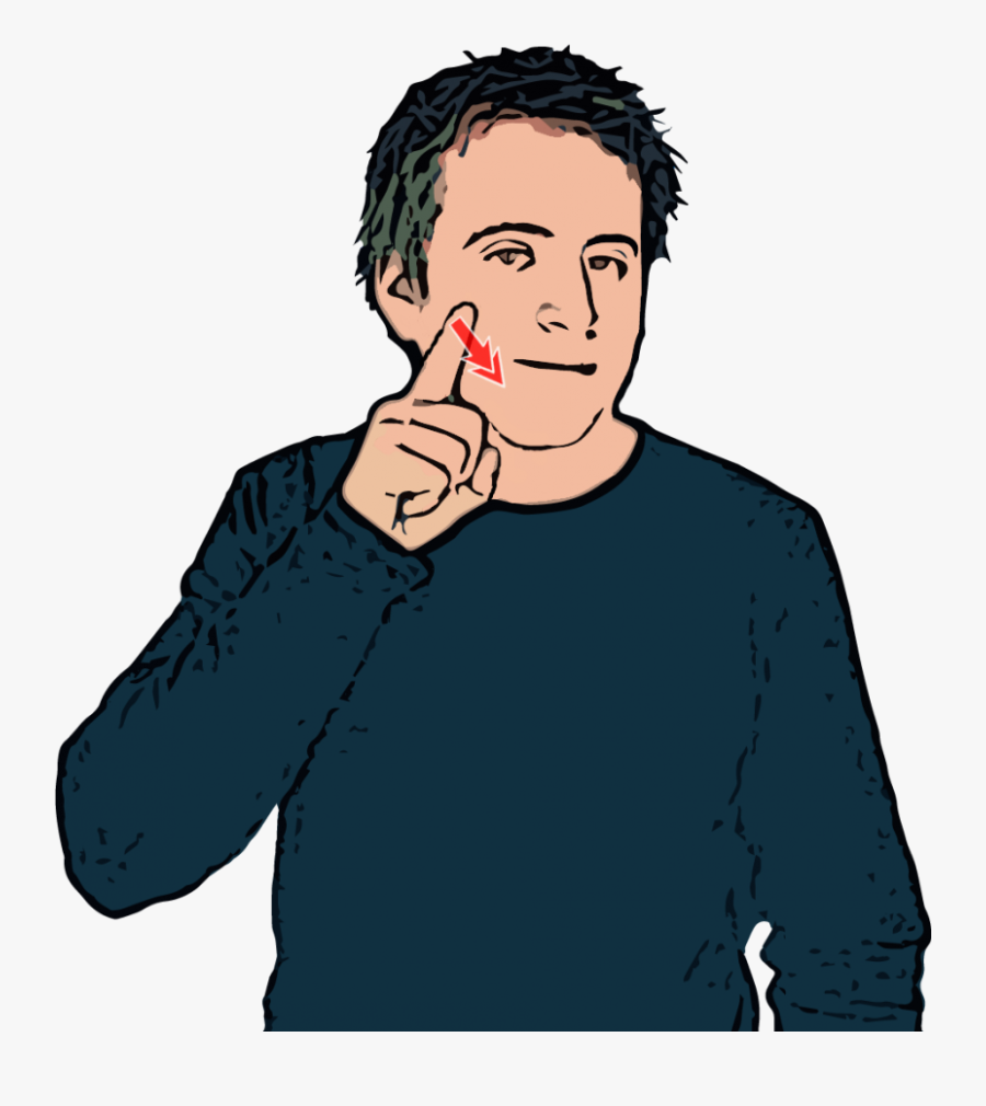 British Sign Language - Girl In British Sign Language, Transparent Clipart