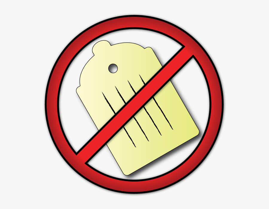 No Dunkin Donuts Sign, Transparent Clipart