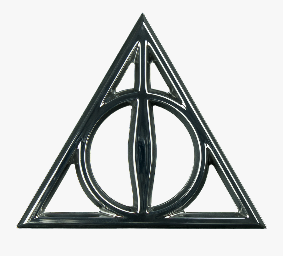 Harry Potter Silhouette Png - Deathly Hallows Logo Png, Transparent Clipart