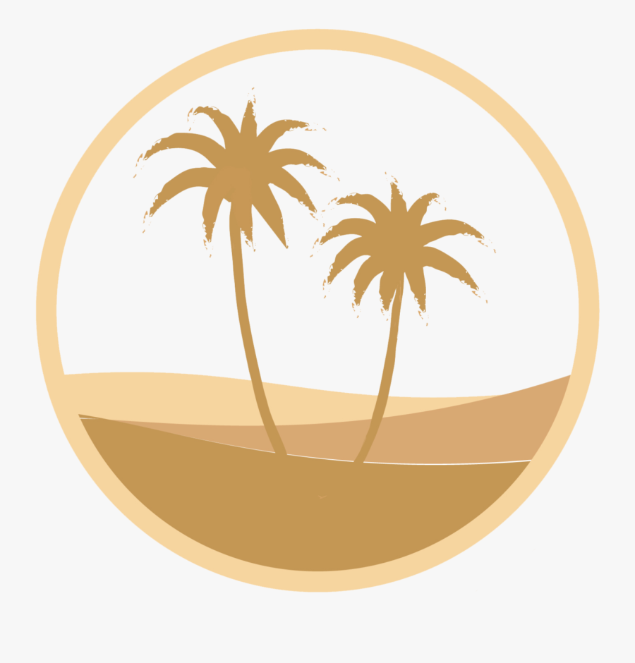 Desert Oasis Logo, Transparent Clipart