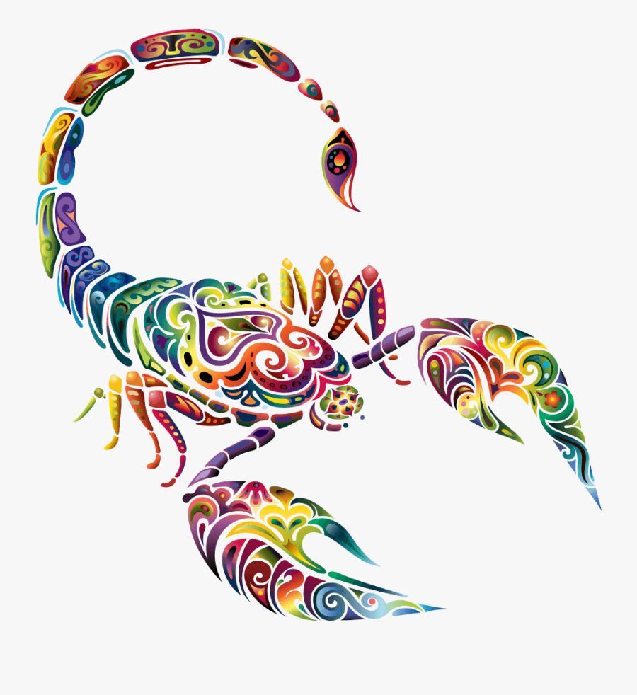 Colorful Scorpion Tattoo Clipart , Png Download - Colorful Scorpion Tattoo, Transparent Clipart