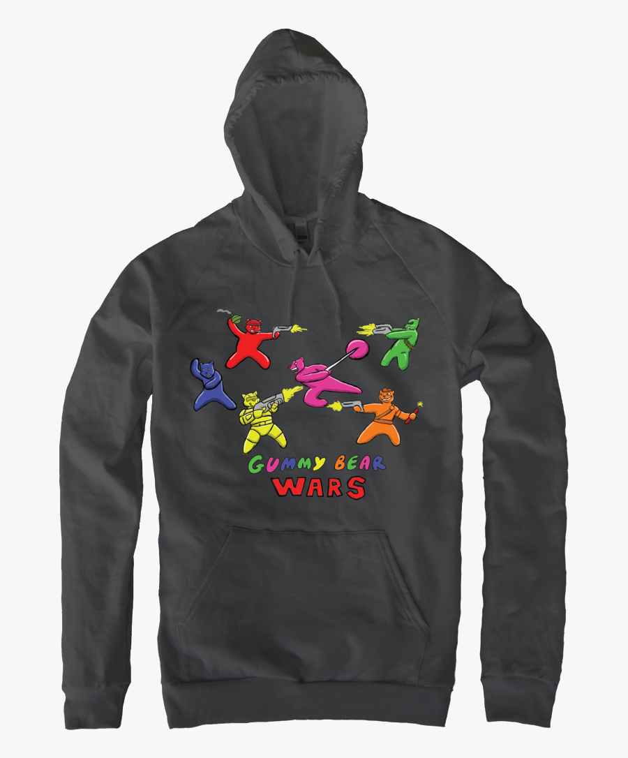 Gummy Bear Wars Pullover - Hate My Life Hoodie, Transparent Clipart