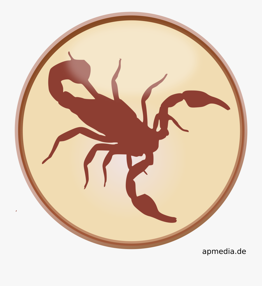 Scorpion Silhouette, Transparent Clipart