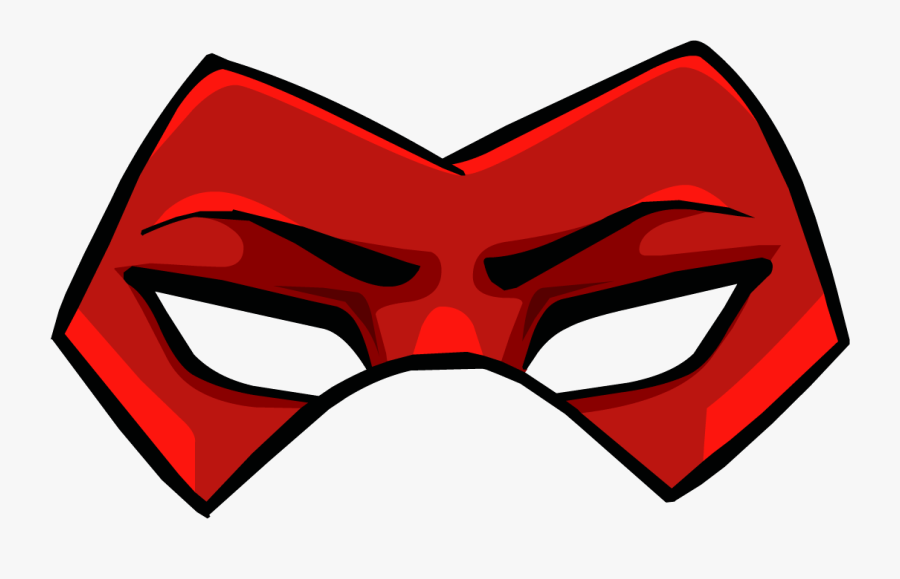 Png Transparent Images All - Red Superhero Mask Transparent Background, Transparent Clipart