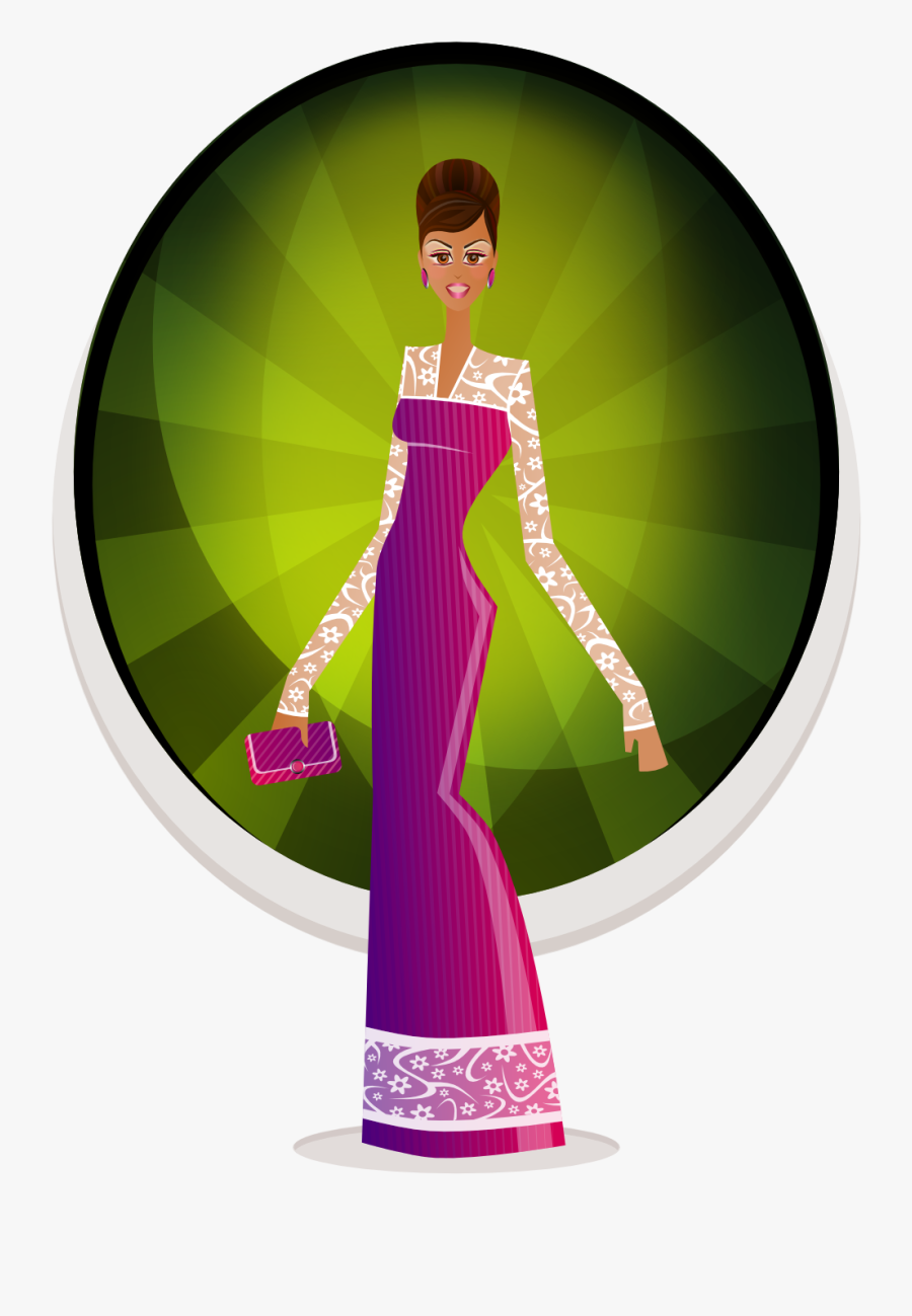 Glam Girl Glamour Art 555px - Glamorous Clipart, Transparent Clipart