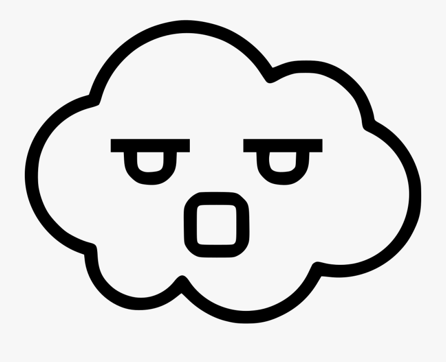 Cloud Angry Yelling - Cloud With Happy Face, Transparent Clipart